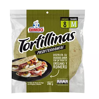 Tortilla Bimbo Romero Y Oreg Und