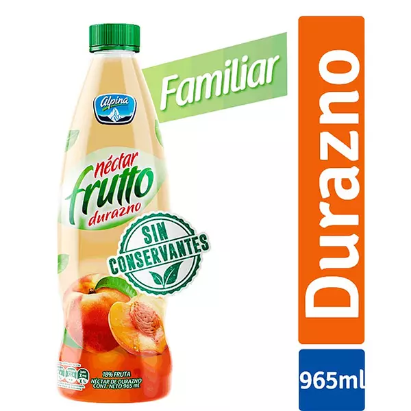 Refresco Alpina 965ml Frutto Durazn Und