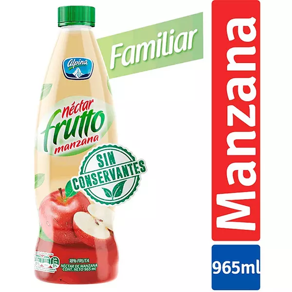 Refresco Alpina 965ml Frutto Manzan Und