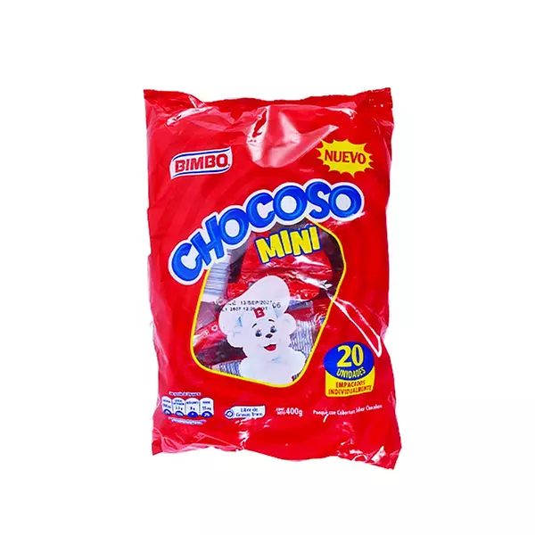 Ponqué Bimbo Chocoso Mini X 400gr