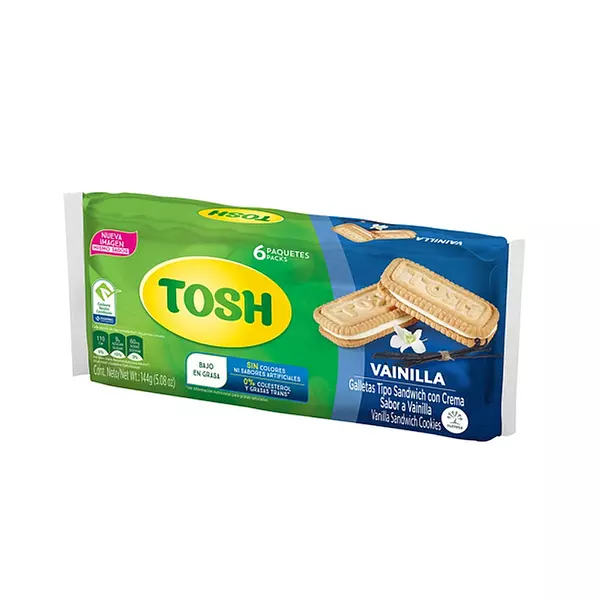 Galleta Tosh Light Bls 6 Und Vainilla