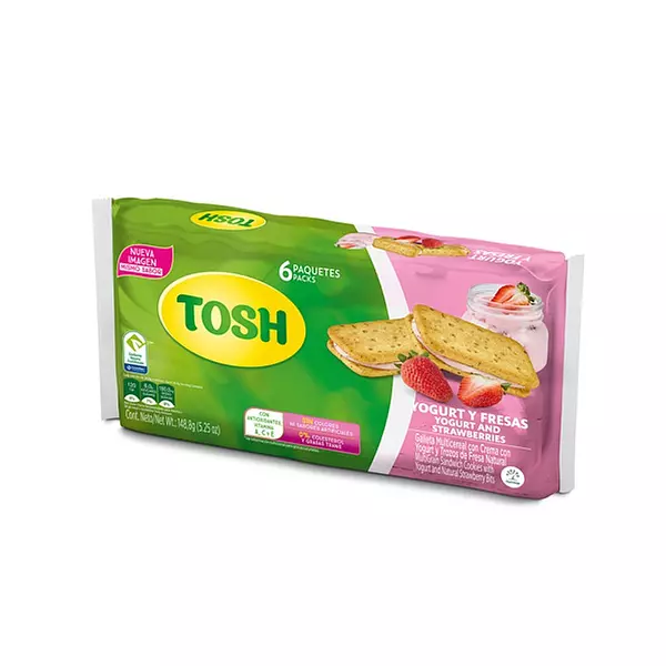 Galleta Tosh Light Bls 6 Und Yogurt Fre