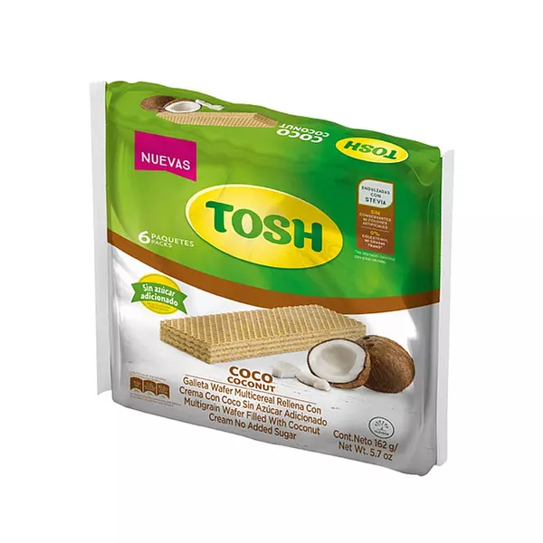 Galleta Tosh Wafer Muti Coco 6und