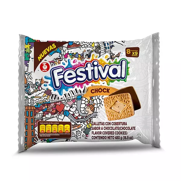 Galleta Festival 8x4 Pqt Chock Und