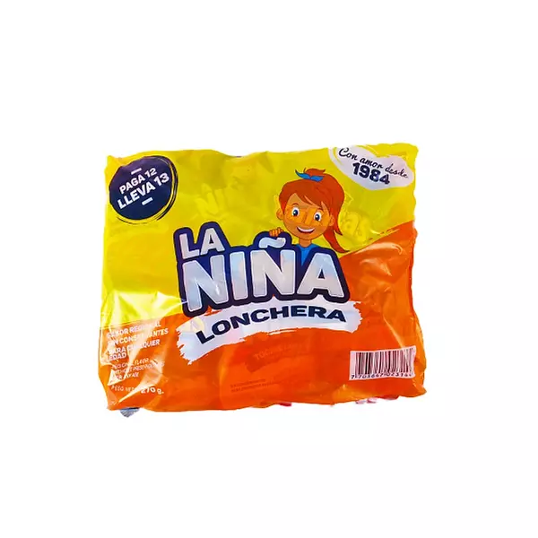 Lonchera La Niña X 12 Und