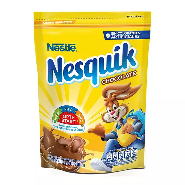 Nesquik Chocolate 200grs Sobre