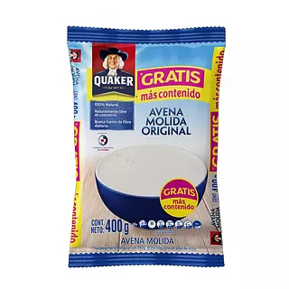 Avena Quaker Molida X 400 Grs Und