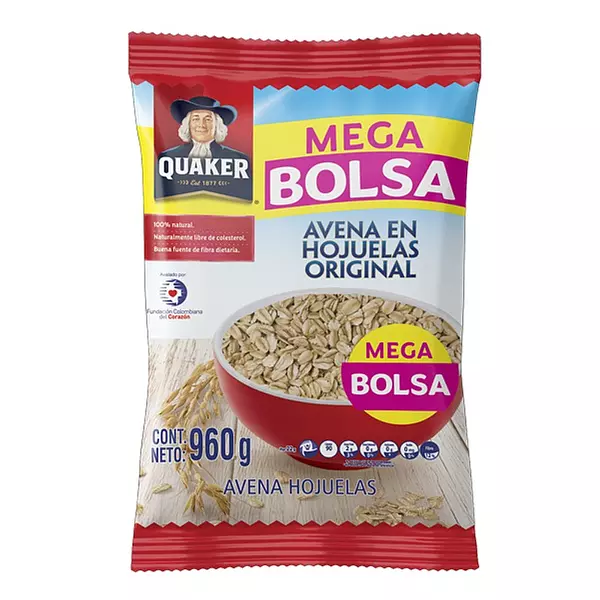 Avena Quaker Hojuelas X 960 Grs Und