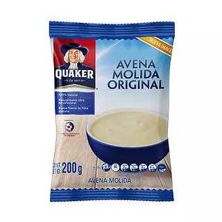 Avena Quaker Molida X 200 Grs Und