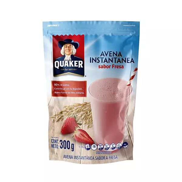 Avena Quaker Instant-Fresa X 300 Grs Und