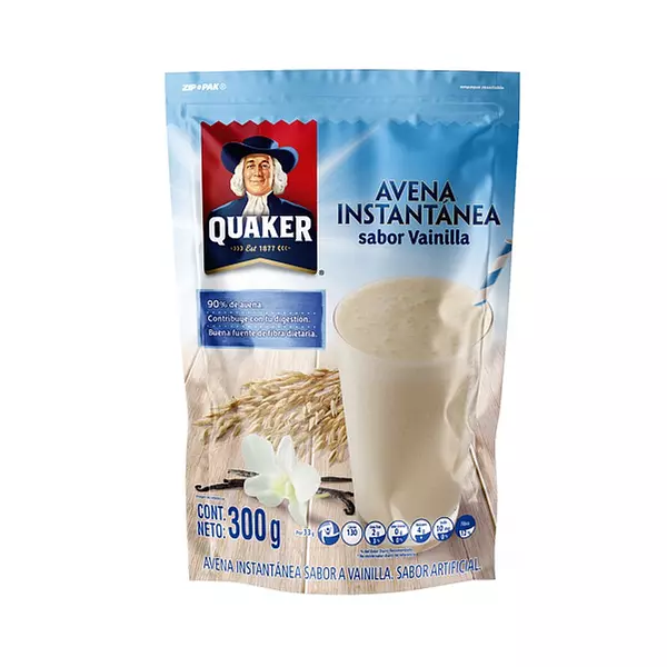 Avena Quaker Inst Vainilla X 300 Grs Und