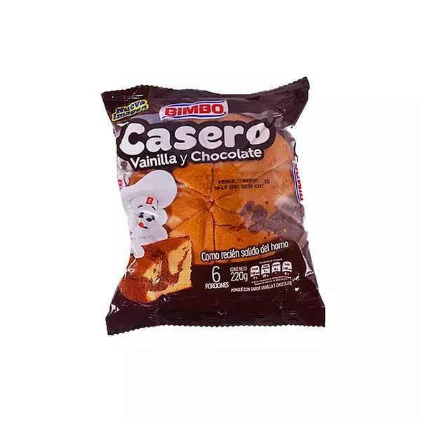 Ponqué Bimbo Casero Marmoleado X 220gr