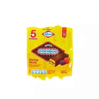 Ponque Ramo X 200grs Chocobarra 5 Unds
