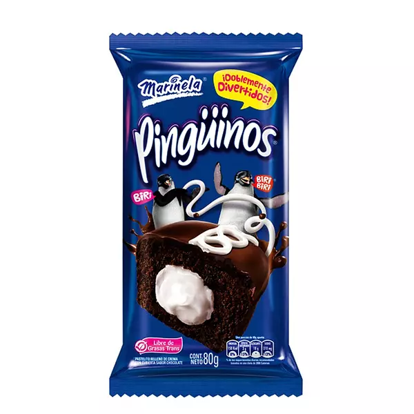 Ponqué Pingüinos Marinela X 80gr