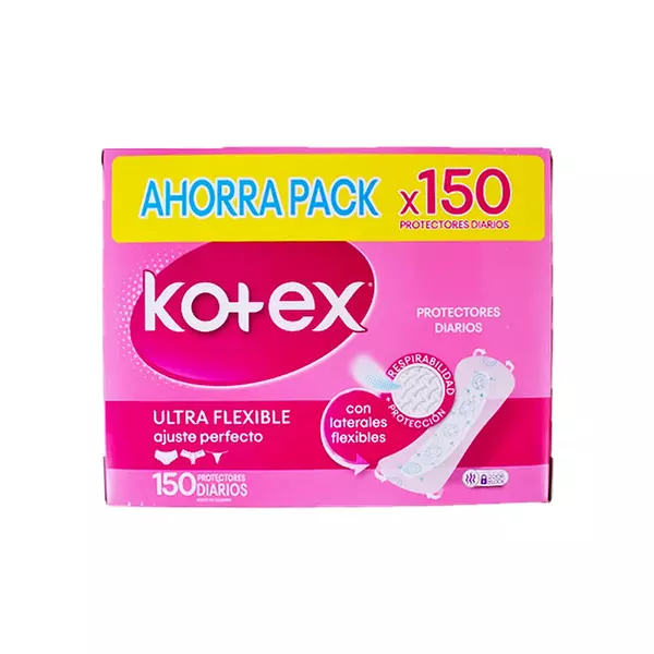 Protectores Kotex Ultra Flexibles X 150 Unidades