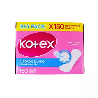 Protectores Kotex Cuidado Diario X 150 Unidades