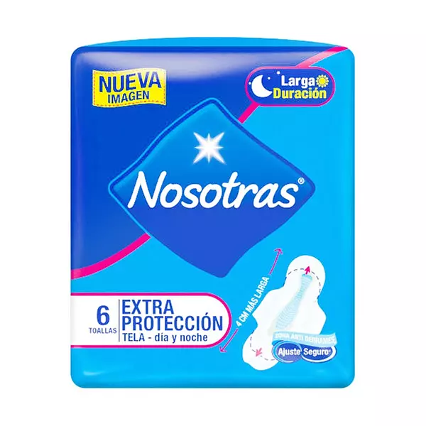 Toallas Nosotras Extraprotección X 6 Unidades