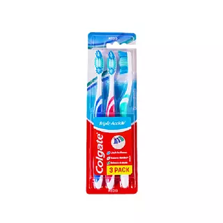 Cepillo Dental Colgate Triple Acción Medio 3 Unidades