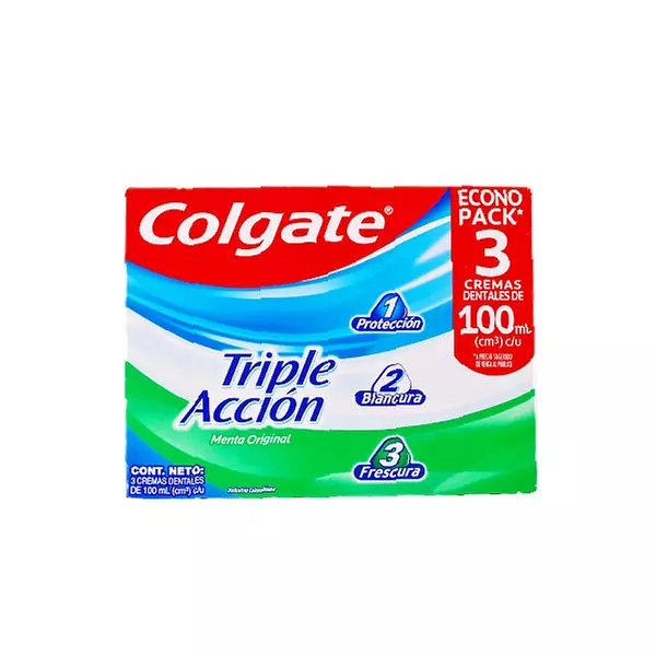 Crema Den Colgate 100cc Triple Acccion 3unds