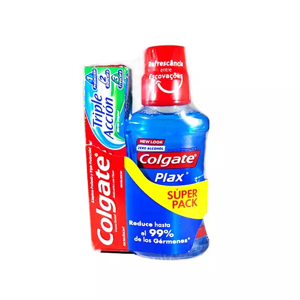 Enj. Colgate 250cc Plax Ice+C/Ta 50 Und