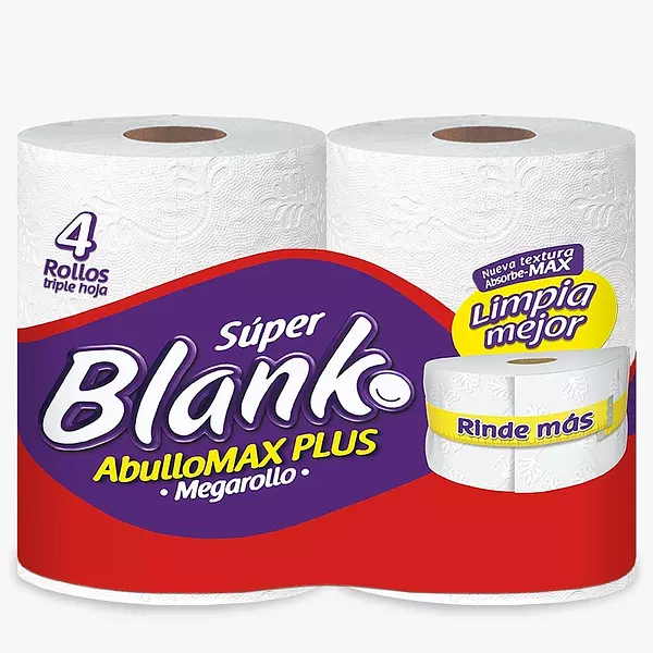 Papel Higiénico Super Blanko Megarollo T. Hoja 4 Unidades