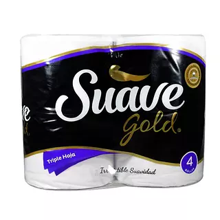 Papel H. Suave Gold 4 Unidades