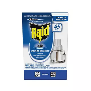 Insecticida Raid Electrico 45 Noches Und