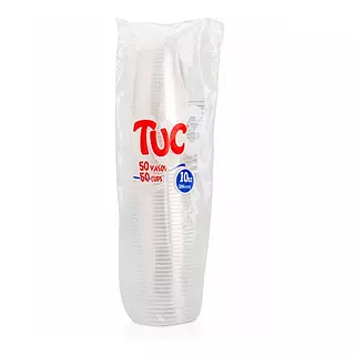 Vaso Desc. Tuc 50und 10oz Trans