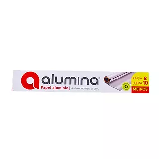 Papel Aluminio Alumina X 8mts Caja