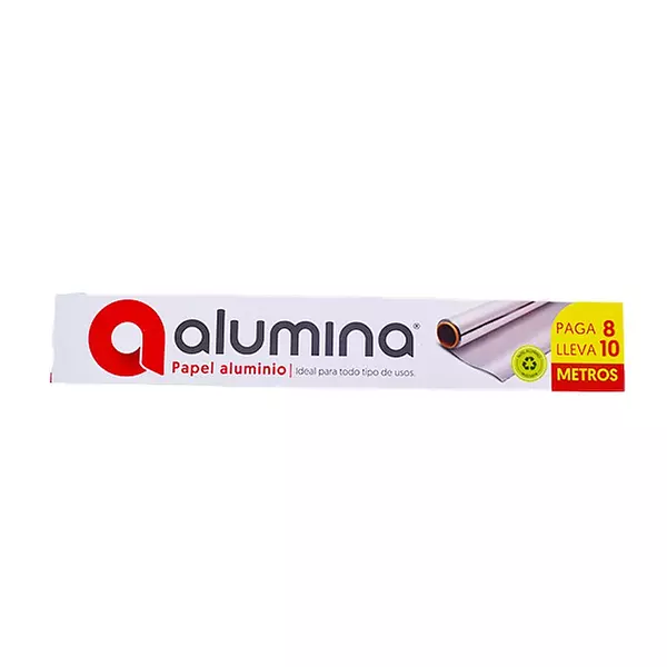 Papel Aluminio Alumina X 8mts Caja