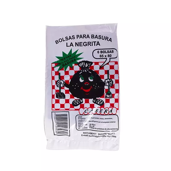 Bolsa Basura La Negrita 65x80 Bx1