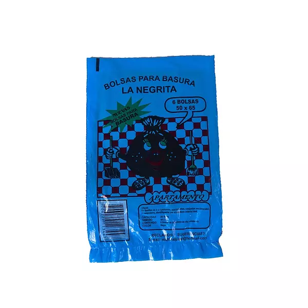 Bolsa Basura La Negrita 50x65