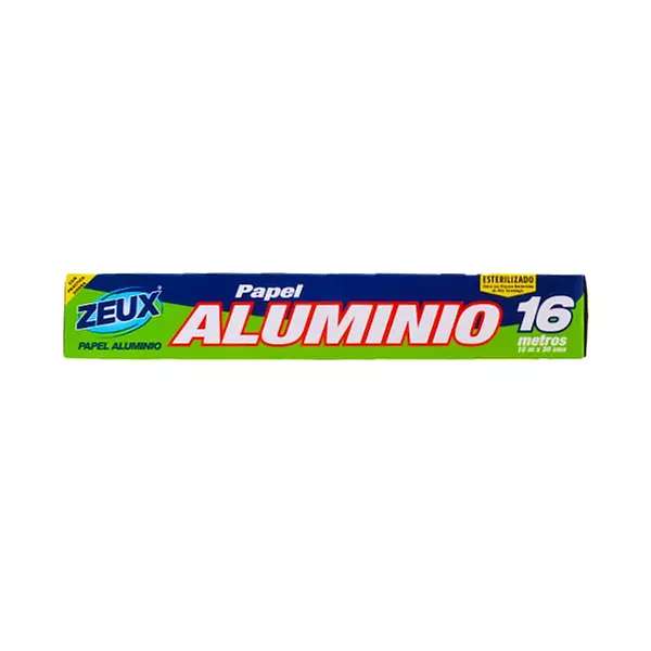 Papel Aluminio Zeux 16mts Caja