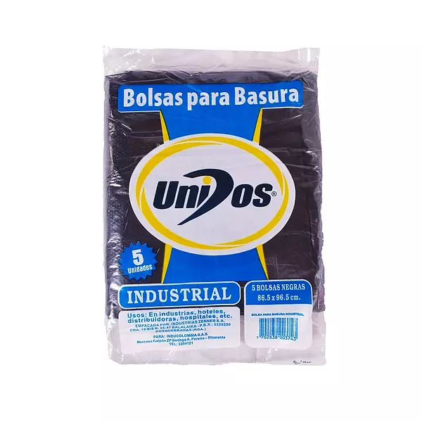 Bolsa Basura Unidos Industrial X 5unds