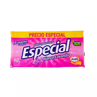 Jabon Jirafa X 250grs 3und Blanco-Lavanda