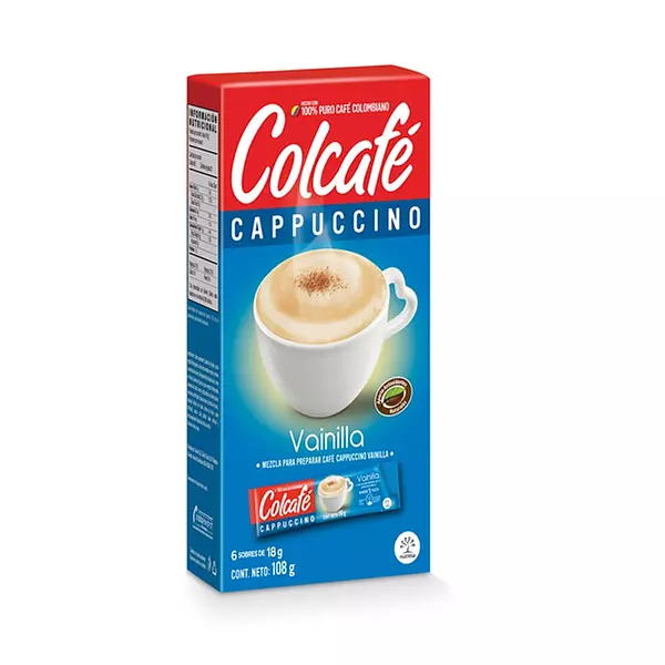 Cappuccino Colcafe Vainilla X 6 Sobres