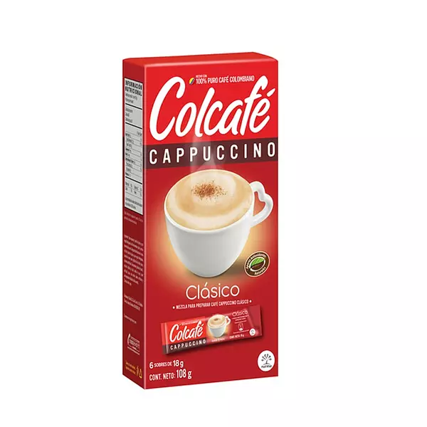 Cappuccino Colcafé Clásico X 6 Sobres