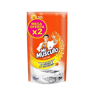 Quita Grasa Mr Musculo Naranja X 500grs X 2unds