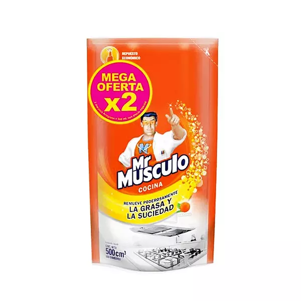 Quita Grasa Mr Musculo Naranja X 500grs X 2unds