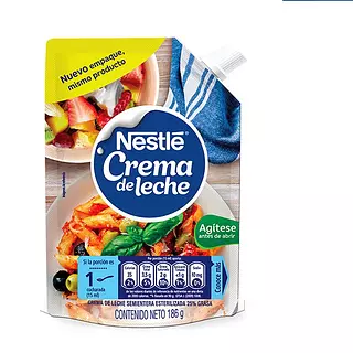 Crema De Leche Nestle Doy Pack X 186gr