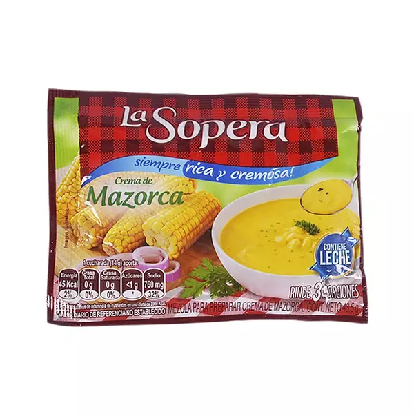 Cremas Sopera 3 Porciones Mazorca Tierna