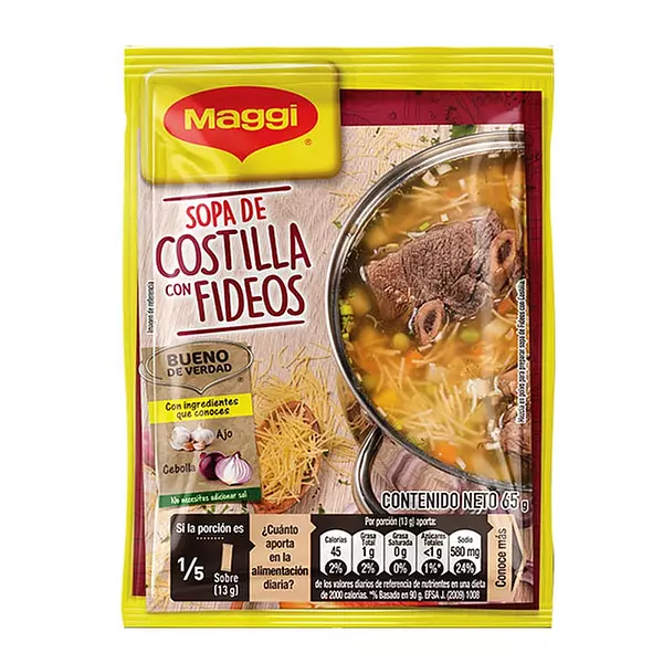 Sopa Maggi Sobre 4 Porc Costill Fid Und