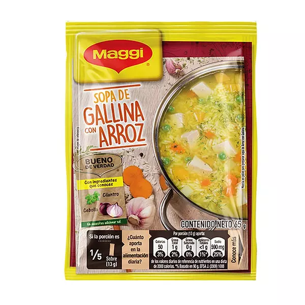 Sopa Maggi Sobre 4 Porc Gall Arroz Und