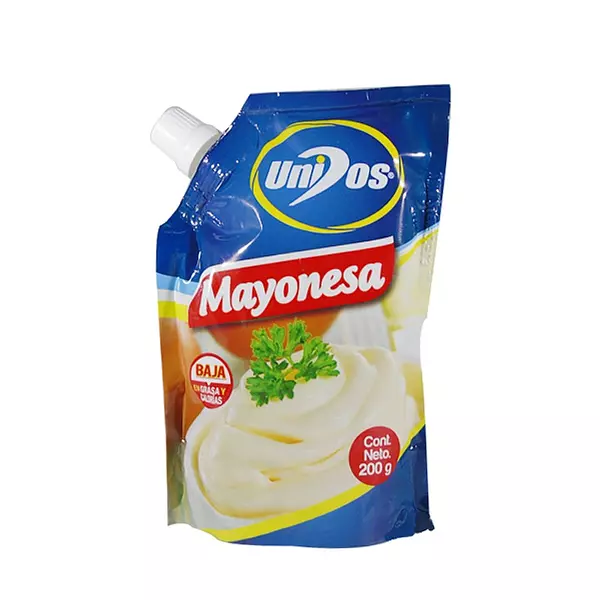 Mayonesa Unidos B/Grasa X 200 Grs D/Pa Und