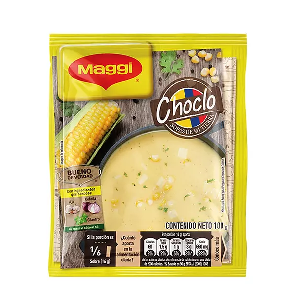 Cremas Maggi Sobre Choclo Und