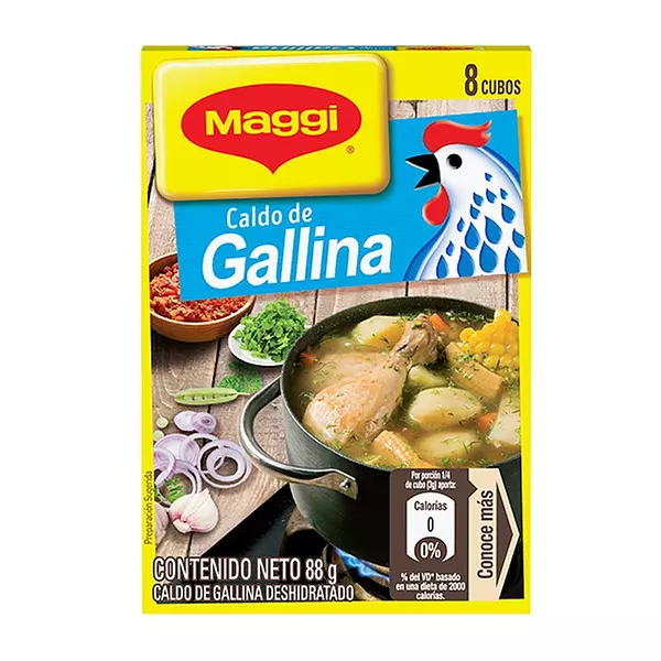 Caldo De Gallina Maggi X 8 Unidades