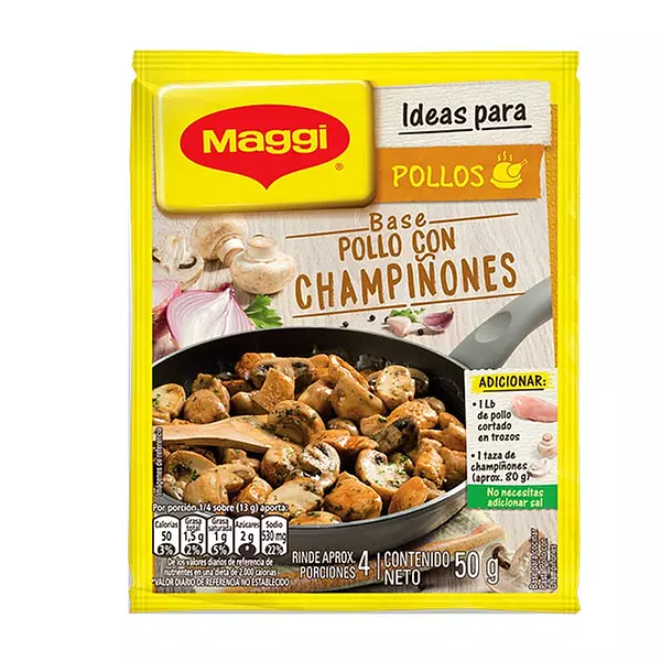 Base Maggi 4porc Pollo Champiñones Und