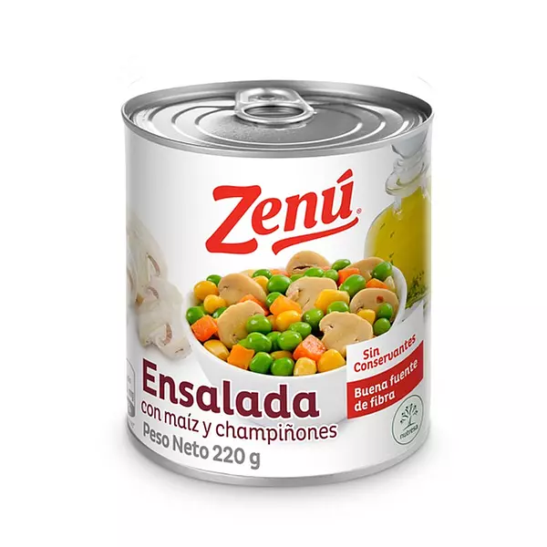 Ensalada Zenú Maíz Y Champiñones X 220gr