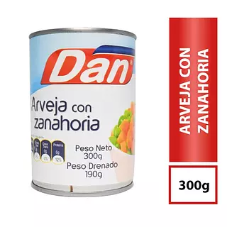 Arveja Con Zanahoria Dan X 300gr