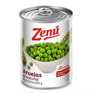 Arveja Zenú Natural X 580gr